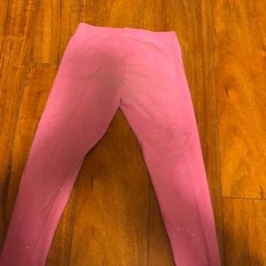 Pink glittery pants